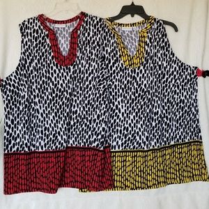 3X-PLUS SIZE 2 SUSAN GRAVER SLEEVE SHIRTS !!!